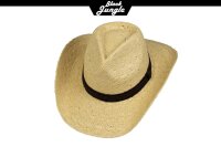 Black Jungle MORON Westernhut Strohhut Sommerhut Strandhut Cowboyhut Sonnenschutz Fedora hut