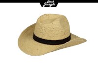 Black Jungle MORON Westernhut Strohhut Sommerhut Strandhut Cowboyhut Sonnenschutz Fedora hut