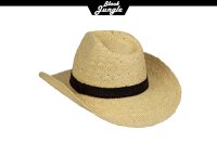 Black Jungle MORON Westernhut Strohhut Sommerhut Strandhut Cowboyhut Sonnenschutz Fedora hut