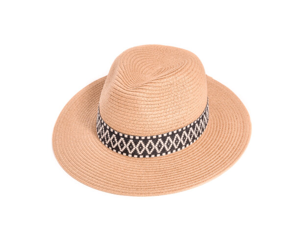 Black Jungle CHARLY Fedora Sommerhut Natur Strohhut Panamahut Outdoorhut Sonnenhut Havannahut