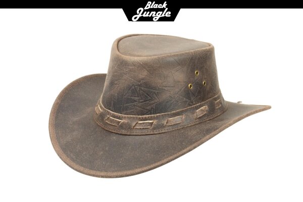Black Jungle ALTUS Westernhut Australien Outdoorhut Lederhut Cowboyhut Reithut Hut Unisex