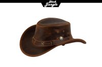 Black Jungle ROSWELL Westernhut Australien Outdoorhut Lederhut Cowboyhut Reithut Hut Unisex