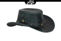 Black Jungle ROSWELL Westernhut Australien Outdoorhut Lederhut Cowboyhut Reithut Hut Unisex Schwarz XXL