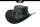 Black Jungle ROSWELL Westernhut Australien Outdoorhut Lederhut Cowboyhut Reithut Hut Unisex Schwarz XXL