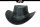 Black Jungle ROSWELL Westernhut Australien Outdoorhut Lederhut Cowboyhut Reithut Hut Unisex Schwarz XXL