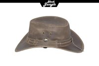 Black Jungle ROSWELL Westernhut Australien Outdoorhut Lederhut Cowboyhut Reithut Hut Unisex Charcoal M
