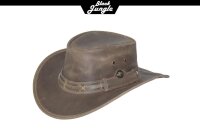 Black Jungle ROSWELL Westernhut Australien Outdoorhut Lederhut Cowboyhut Reithut Hut Unisex Charcoal M