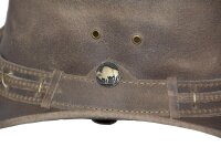 Black Jungle ROSWELL Westernhut Australien Outdoorhut Lederhut Cowboyhut Reithut Hut Unisex Charcoal M