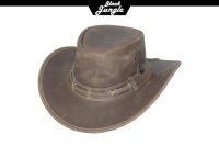 Black Jungle ROSWELL Westernhut Australien Outdoorhut Lederhut Cowboyhut Reithut Hut Unisex Charcoal M