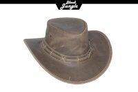 Black Jungle ROSWELL Westernhut Australien Outdoorhut Lederhut Cowboyhut Reithut Hut Unisex Charcoal M