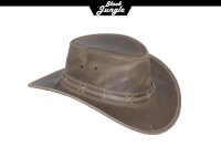Black Jungle ROSWELL Westernhut Australien Outdoorhut Lederhut Cowboyhut Reithut Hut Unisex Charcoal M