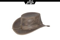 Black Jungle ROSWELL Westernhut Australien Outdoorhut Lederhut Cowboyhut Reithut Hut Unisex Charcoal M