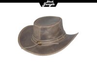 Black Jungle ROSWELL Westernhut Australien Outdoorhut Lederhut Cowboyhut Reithut Hut Unisex Charcoal M