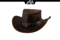Black Jungle ELDORADO Westernhut Australien Outdoorhut Lederhut Cowboyhut Reithut Hut Unisex