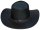 Black Jungle BROOME Australien Western Style Sonnenschutz  Lederhut Hut Hüte  Schwarz S (54-55 cm)