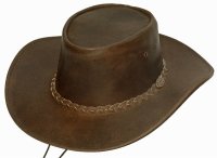 Black Jungle BROOME Australien Western Style Sonnenschutz  Lederhut Hut Hüte Braun XL