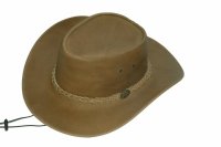 Black Jungle BROOME Australien Western Style Sonnenschutz  Lederhut Hut Hüte  Hellbraun XL (61-62 cm)