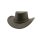 Black Jungle CALGARY Outdoor Western Lederhut Australien Cowboy Lederhüte Reiterhut Unisex Braun S (55-56 cm)